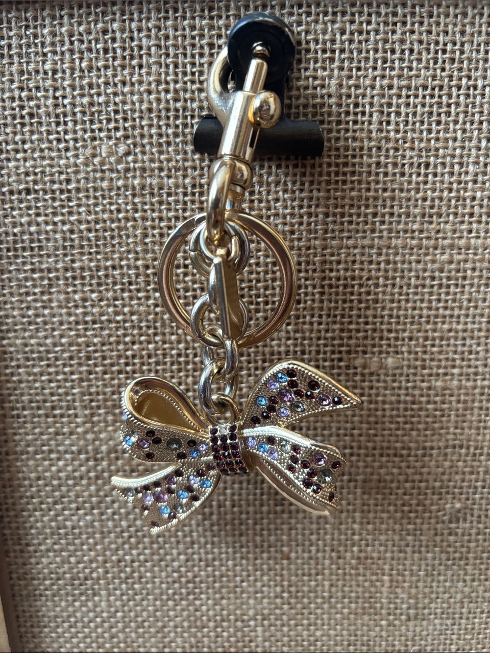 Coach Multi Stone Bow Keychain/Bag Charm—
Style F-74105 - Picture 2 of 12